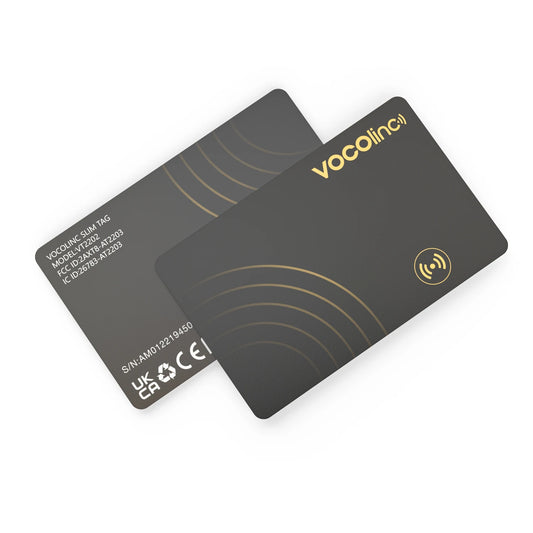 VOCOlinc Ultra-Slim Wallet Tracker Card – Apple Find My Compatible, Bluetooth Anti-Loss Smart Tag